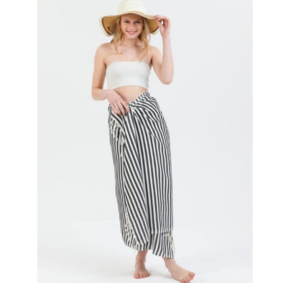 New Aqua Blue Turkish Cotton Peshtemal Beach Towel Bath Spa Fouta Sarong Scarf - Picture 8 of 8